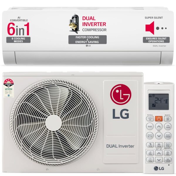 LG 1 Ton 3 Star Dual Inverter Split Ac